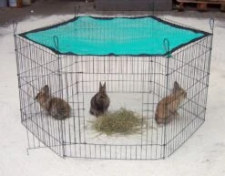 Freigehege Grün Mit Tür 60 X 63cm 6tlg.