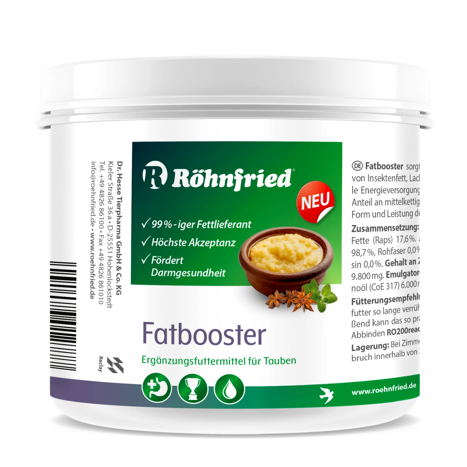 Röhnfried Fatbooster 465g 1 Röhnfried Fatbooster 465g