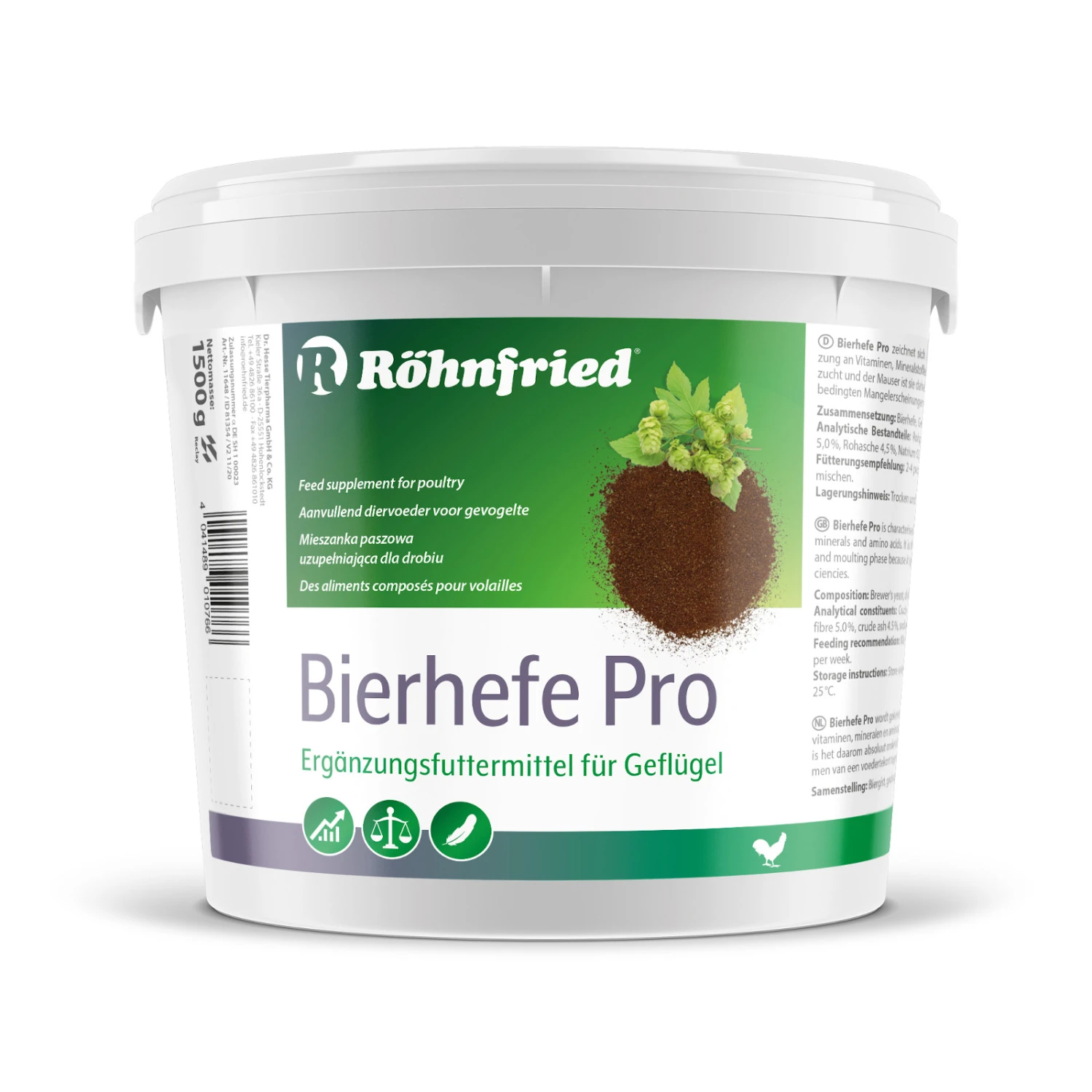 Röhnfried Bierhefe Pro 1500g 1 Röhnfried Bierhefe Pro 1500g