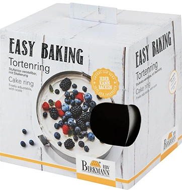 Tortenring Extra Hoch | Easy Baking Ø 18 Cm Bis 30 Cm | Höhe 15 Cm 1 Tortenring Extra Hoch | Easy Baking Ø 18 Cm Bis 30 Cm | Höhe 15 Cm