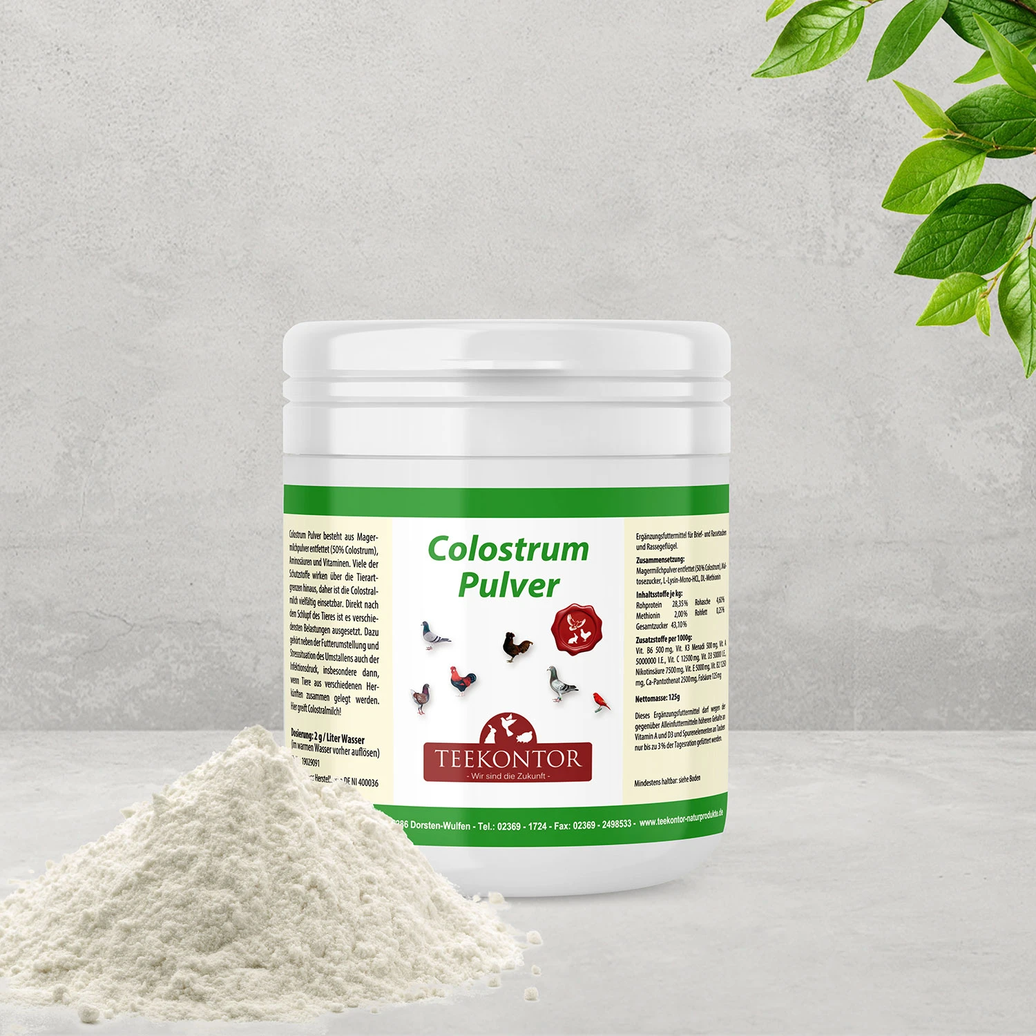 Teekontor Colostrum Pulver 125g 1 Teekontor Colostrum Pulver 125g