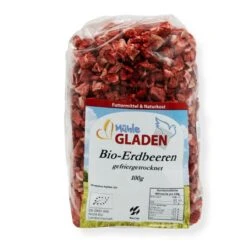 Gladen - Bio-Erdbeeren Gefriergetr. 2-10mm - 100g