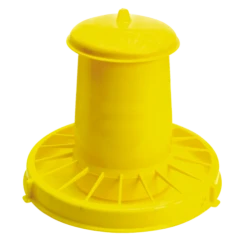 Futterautomat Mit Deckel Für Geflügel Gelb 7kg