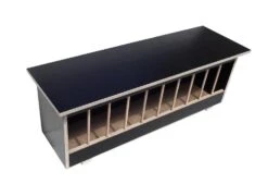 Futterrinne Mit Deckel Inkl. Einsatz 50cm, Schwarz