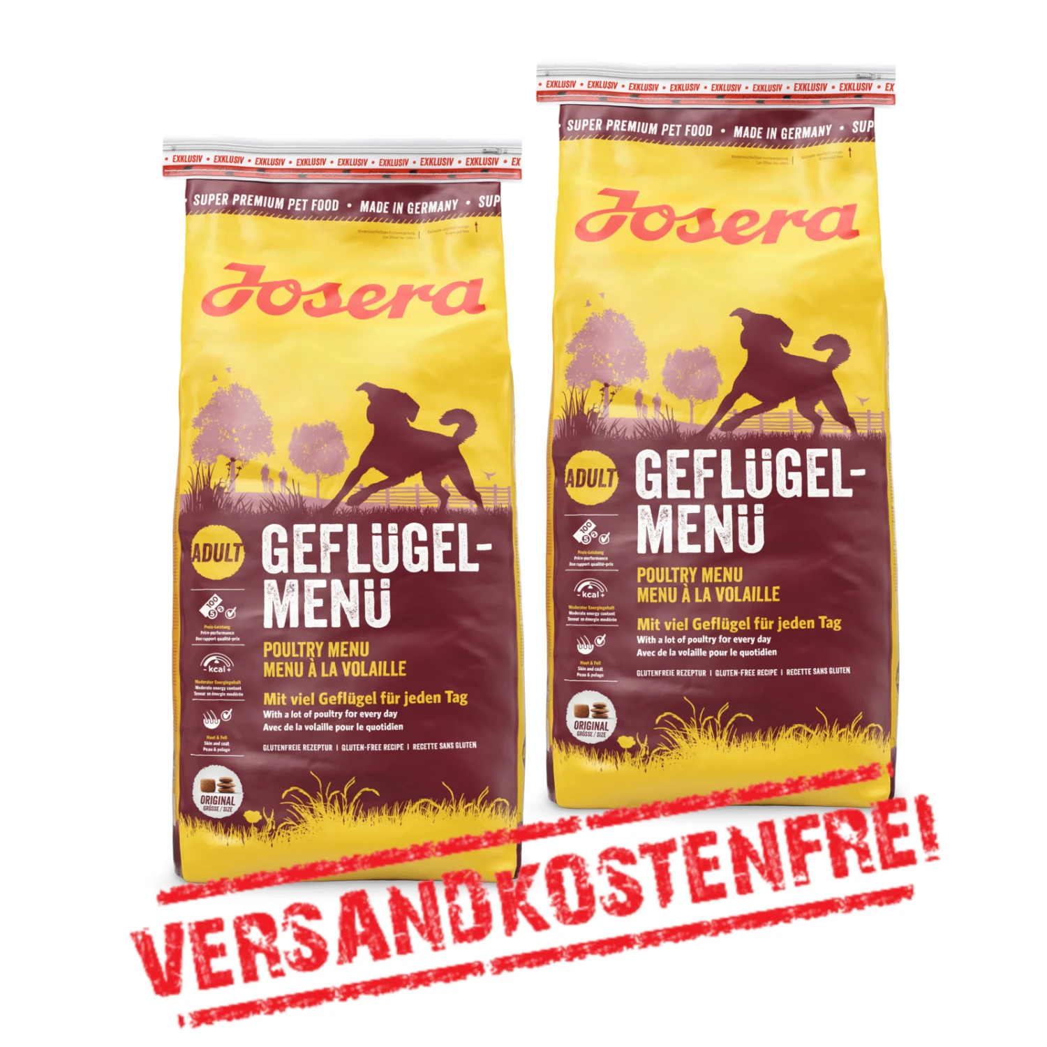 Josera Geflügel-Menü 2er-Pack 30kg 1 Josera Geflügel-Menü 2er-Pack 30kg