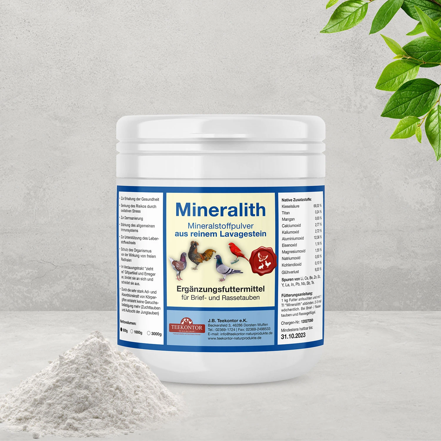 Teekontor Mineralith 500g 1 Teekontor Mineralith 500g